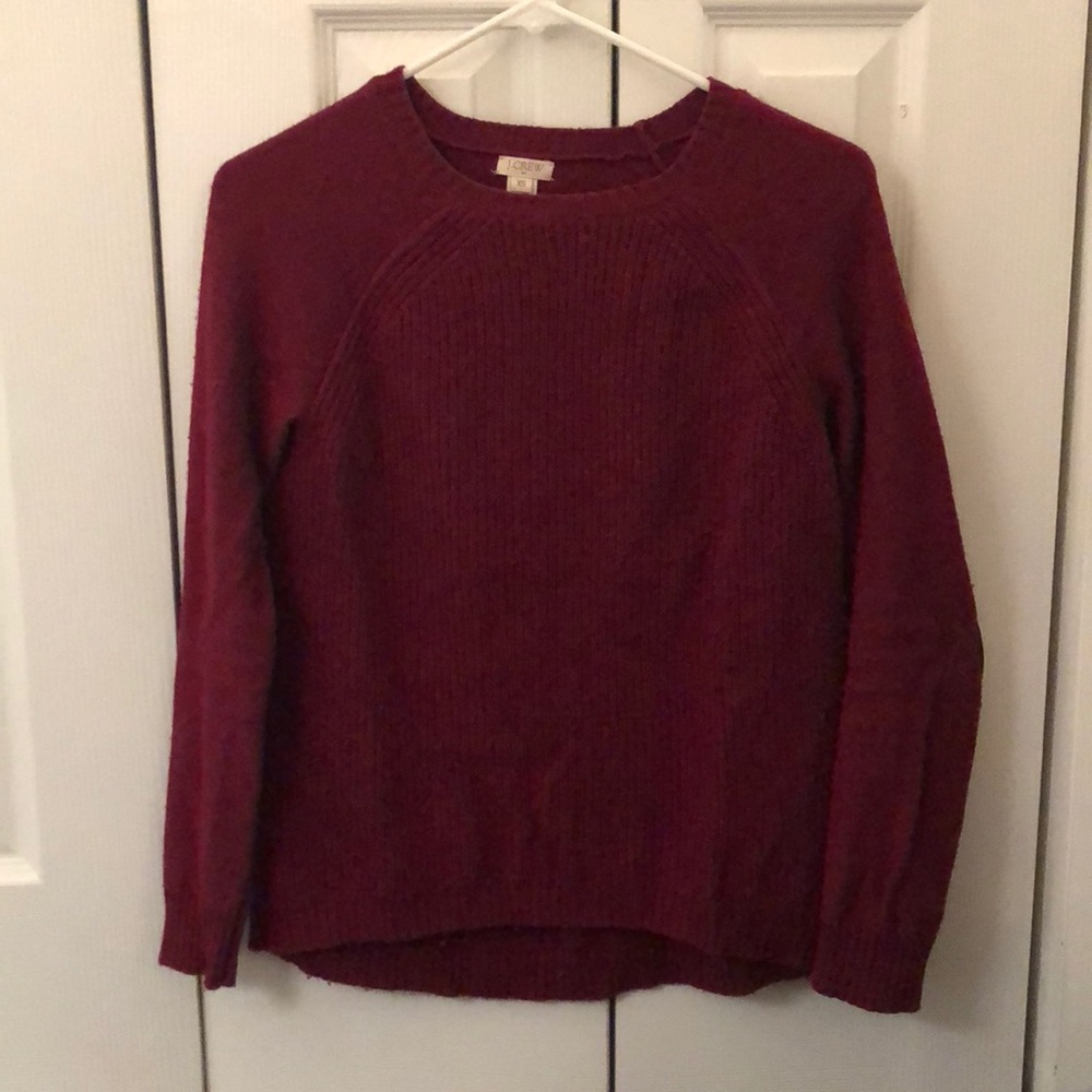 J Crew maroon sweater